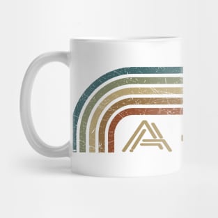 a-ha retro stripes Mug